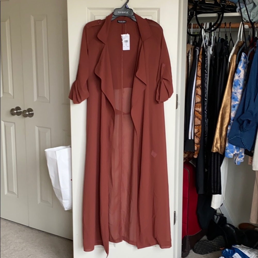 Sheer maxi duster